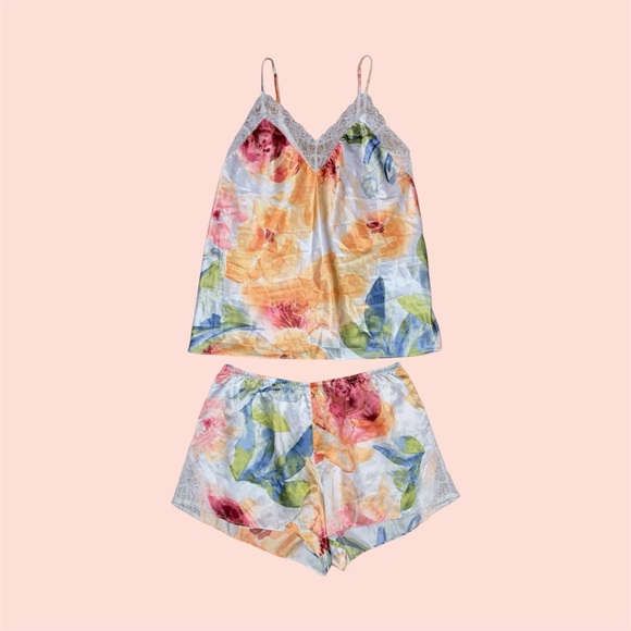 Colorful Floral Pajama Set - Picture 1 of 7
